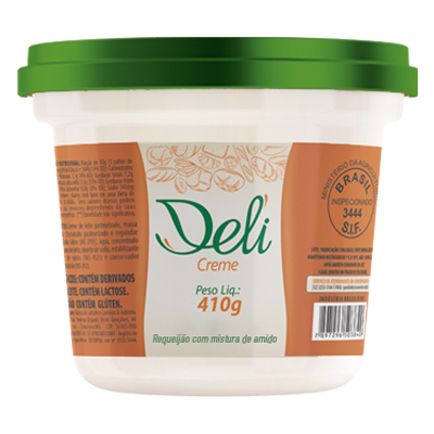 Mistura de requeijão e amido Deli creme 410g