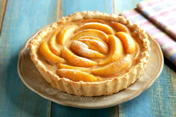 Torta de pêssego com Doce de Leite Souvenir